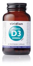 Vitamin D3 2000 IU (Vegan) 60 Vegetable Capsules